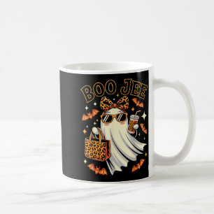 Coquette Leopard Ghost Coffee Boo Jee Halloween Bo Coffee Mug