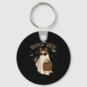 Coquette Leopard Ghost Coffee Boo Jee Halloween Bo Key Ring