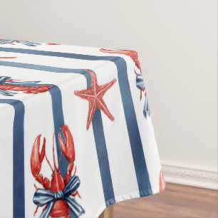 Coquette Lobsters & Starfish Tablecloth