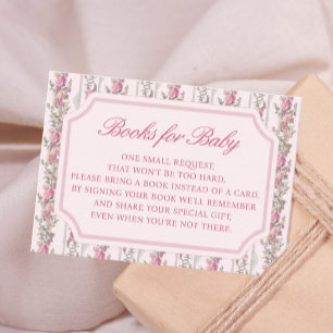 Coquette Love Shack Baby Shower Books For Baby  Enclosure Card