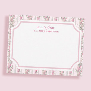 Coquette Love Shack Theme Personalised Stationery Card