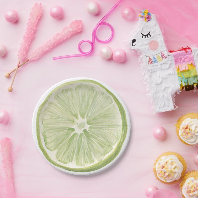 Coquette Margarita Lime Paper Plate (Party)