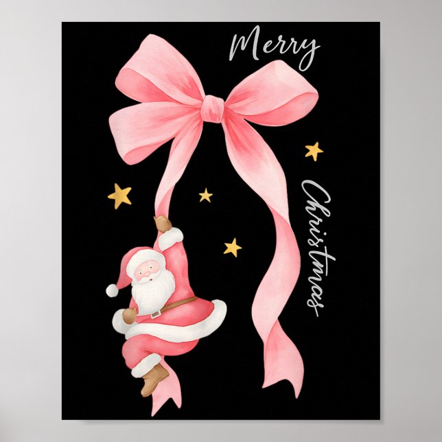 Coquette Merry Christmas With Santa, Nk Xmas Santa Poster (Front)