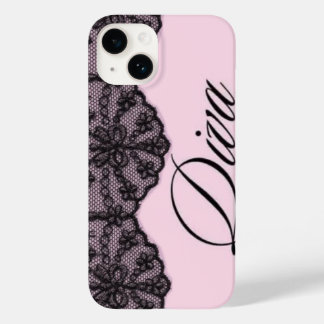 Coquette Monogram Lace Case-Mate iPhone 14 Case