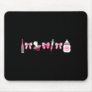 Coquette Mother Baby Mbu Nurse Stpartum Rn Christm Mouse Pad