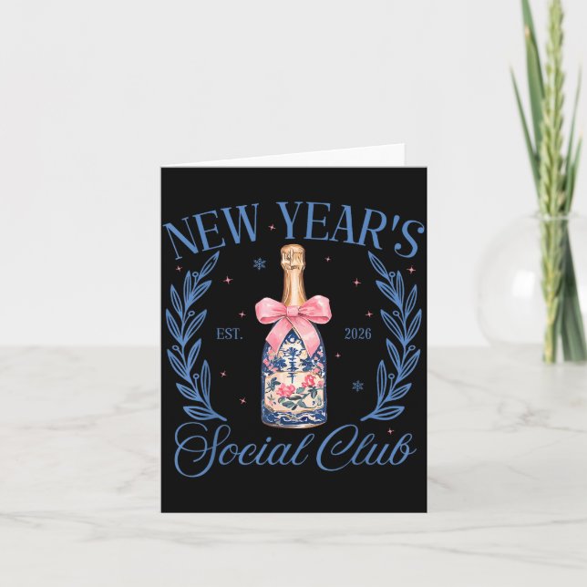 Coquette New Year 2026 Chinoiserie Social Club Wom Card (Front)