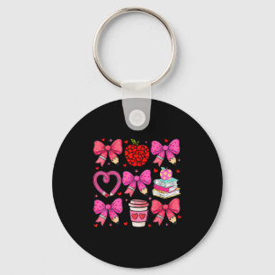 Coquette Nk Bow Teacher Appreciation Valentine Day Key Ring