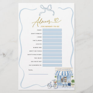 Coquette Parisian Cafe Advices for Mum-to-be Games