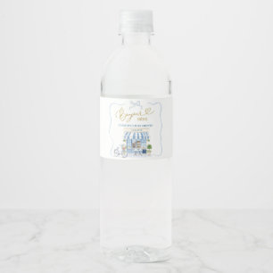 Coquette Parisian cafe French Blue Bottle Label