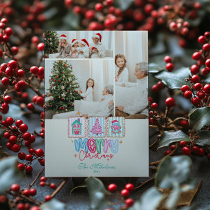 Coquette Pastel Christmas Holiday Card
