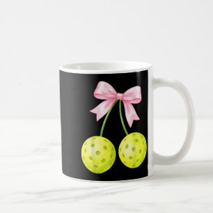 Coquette Pickleball Cherries Bow Paddle Sport Love Coffee Mug