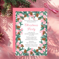 Coquette Pine Boughs and Bows Christmas Party