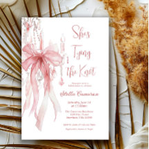 Coquette Pink Bow Bridal Shower