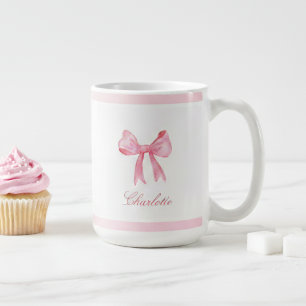 Coquette Pink Bow Coffee Mug