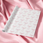 Coquette Pink Bow Ribbon Tying The Knot Wrapping Paper<br><div class="desc">Coquette Pink Bow Ribbon Tying The Knot Wrapping Paper</div>