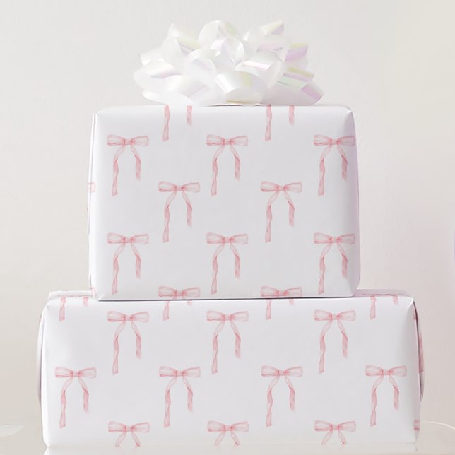 Coquette Pink Bow Wrapping Paper (Creator Uploaded)