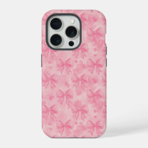 Coquette Pink Bows iPhone 15 Pro Case