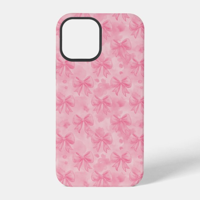 Coquette Pink Bows iPhone Case (Back)