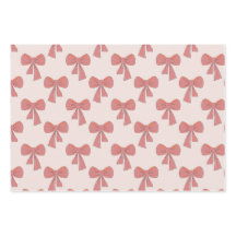 Coquette pink hand drawn bow pattern 