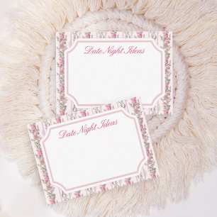 Coquette Pink Love Shack Date Night Ideas Enclosure Card