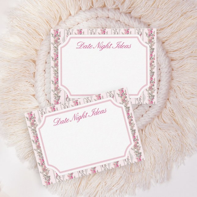 Coquette Pink Love Shack Date Night Ideas Enclosure Card (Creator Uploaded)