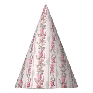 Coquette Pink Shabby Chick Love Shack Girly Toile Party Hat
