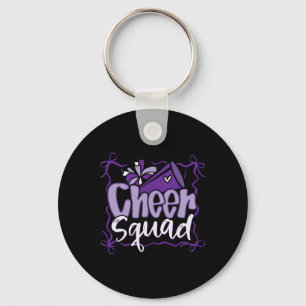 Coquette Pom Poms Bow Cheer Squad Match Cheerleadi Key Ring