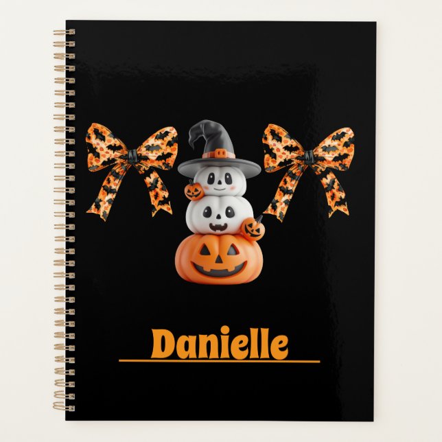 Coquette Pumpkin Cute Custom  Planner (Front)