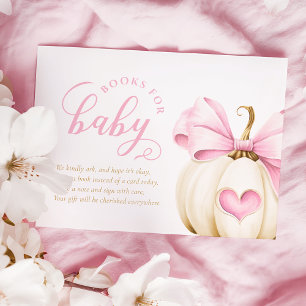 Coquette Pumpkin Girl Books for Baby Enclosure Card