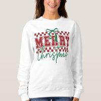 Coquette Retro Merry Christmas Trendy Typography