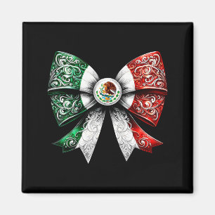 Coquette Ribbon Bow Mexican Flag Festive Latino Pr Magnet