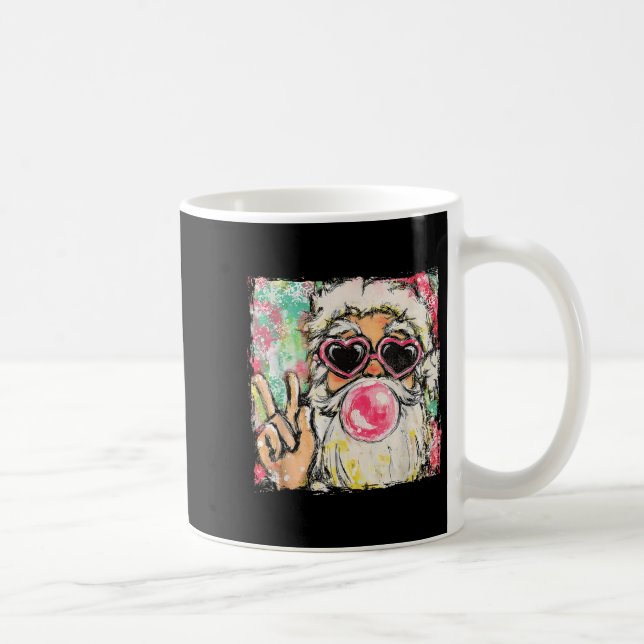 Coquette Santa Christmas Bubble Gum Sungles Xmas H Coffee Mug (Right)