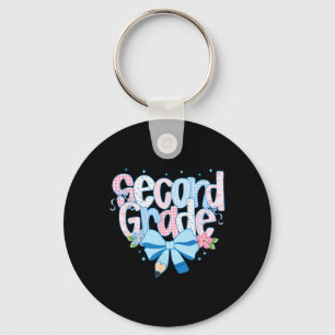 Coquette Second Grade Back To School For Teacher W Key Ring