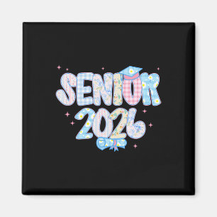 Coquette Senior-cl Of 2026 Preppy Graduation Gradu Magnet