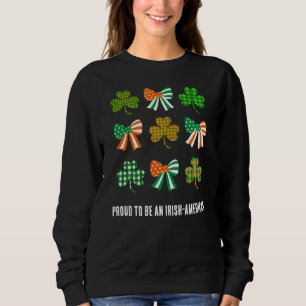 Coquette Shamrock PROUD IRISH-AMERICAN St Patricks Sweatshirt