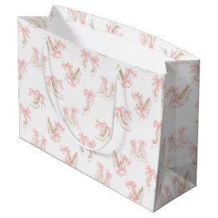 Coquette Shoes Pattern Large Gift Bag