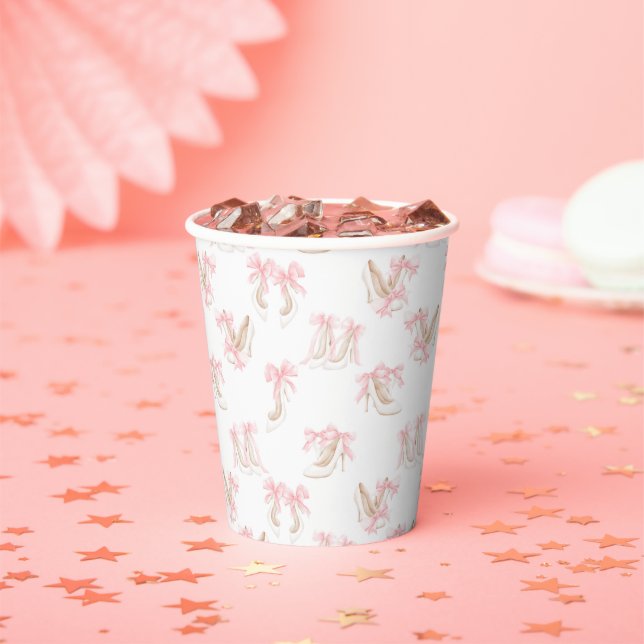 Coquette Shoes Pattern  Paper Cups (Insitu)