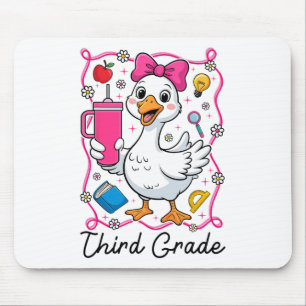 Coquette Silly Goose 3rd Grade Kid Girl 1st Day Of Mouse Pad