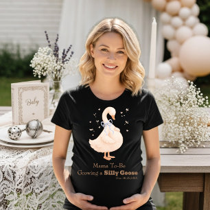 Coquette Silly Goose Blue Mommy-to-Be, Pregnancy T-Shirt