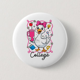 Coquette Silly Goose College Kid Girl 1st Day Of S 6 Cm Round Badge