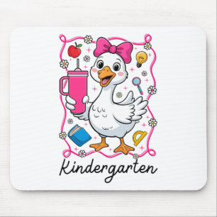 Coquette Silly Goose Kindergarten Kid Girl 1st Day Mouse Pad
