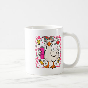 Coquette Silly Goose Teacher Back To School Preppy Coffee Mug
