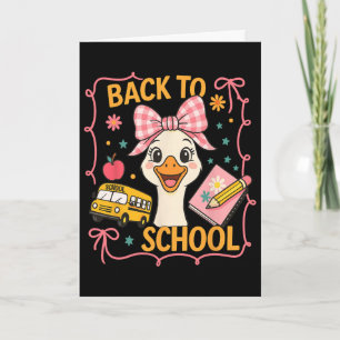Coquette Silly Goose Teacher Preppy Floral Ck To S Card