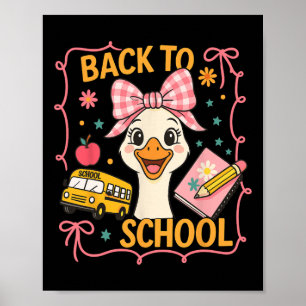 Coquette Silly Goose Teacher Preppy Floral Ck To S Poster