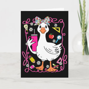 Coquette Silly Goose Teacher Retro Preppy Ck To Sc Card