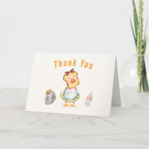 Coquette Silly Mother Goose Brunch Baby Shower Thank You Card