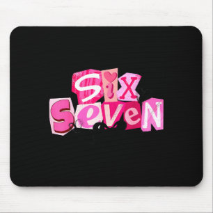Coquette Six Seven Valentine Funny Saying 67 Meme Mouse Pad