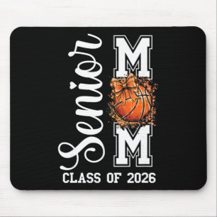 Coquette Sketll Bow Senior Mum Cl Of 2026 Graduati Mouse Pad