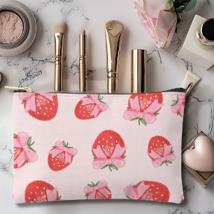 Coquette Strawberry Make Up Bag