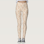 Coquette Terracotta Bows Hand Drawn Pattern Leggings<br><div class="desc">Coquette and whimsical leggings featuring hand drawn illustration of terracotta bows and hearts.</div>